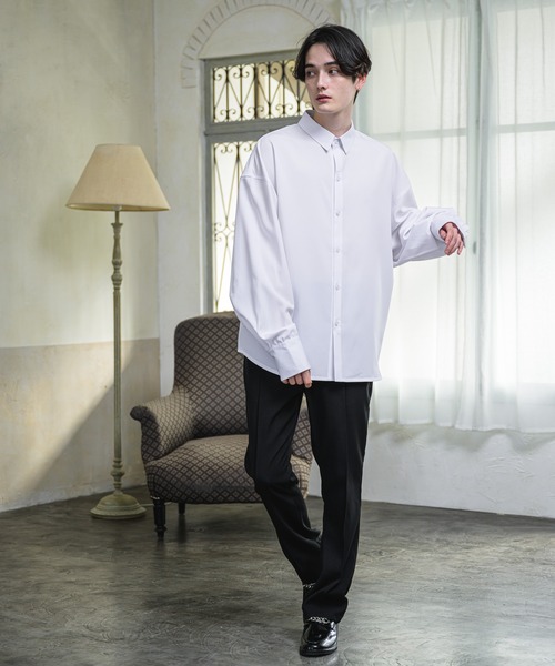 EDEL（エーデル）の「EDEL - ハイウェストセミフレアスラックス（その他パンツ・メンズ・ブラック/ベージュ・SMALL/MEDIUM/LARGE）」の16枚目の写真