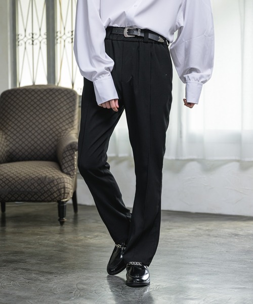 EDEL（エーデル）の「EDEL - ハイウェストセミフレアスラックス（その他パンツ・メンズ・ブラック/ベージュ・SMALL/MEDIUM/LARGE）」の20枚目の写真