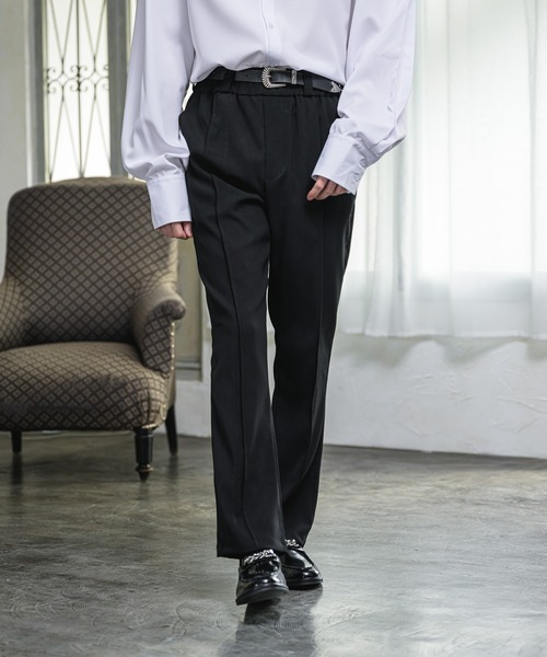 EDEL（エーデル）の「EDEL - ハイウェストセミフレアスラックス（その他パンツ・メンズ・ブラック/ベージュ・SMALL/MEDIUM/LARGE）」の21枚目の写真