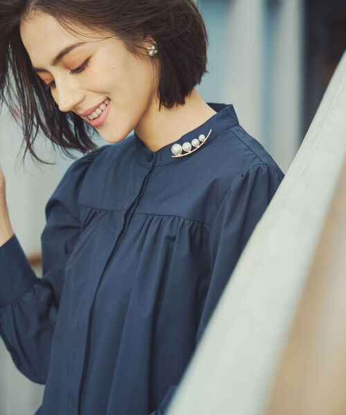 B:MING by BEAMS（ビーミングバイビームス）の「【セレモニー・フォーマル】パール ミニ ピアス（ピアス（両耳用）・レディース・ホワイト・ONE SIZE）」の6枚目の写真