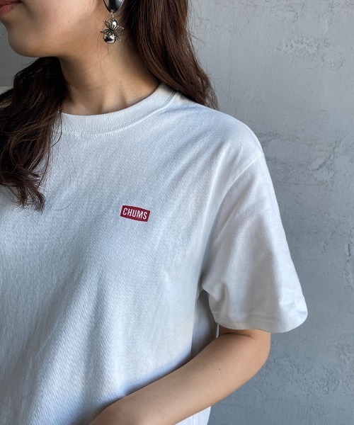 CHUMS（チャムス）の「[CHUMS/チャムス] 別注 ペイズリー柄 バックプリントロゴTシャツ（Tシャツ/カットソー・レディース・ホワイト/ブラック・S/M/L/XL/XXL）」の17枚目の写真