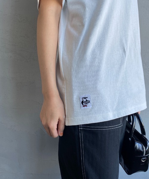 CHUMS（チャムス）の「[CHUMS/チャムス] 別注 ペイズリー柄 バックプリントロゴTシャツ（Tシャツ/カットソー・レディース・ホワイト/ブラック・S/M/L/XL/XXL）」の18枚目の写真