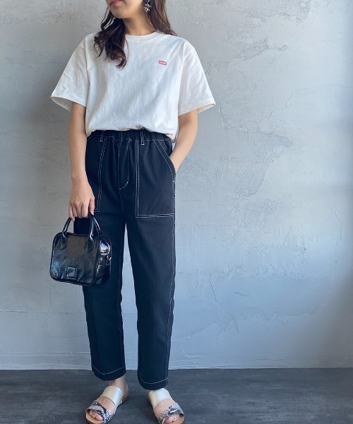 CHUMS（チャムス）の「[CHUMS/チャムス] 別注 ペイズリー柄 バックプリントロゴTシャツ（Tシャツ/カットソー・レディース・ホワイト/ブラック・S/M/L/XL/XXL）」の9枚目の写真