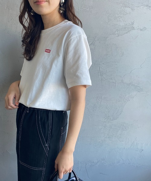 CHUMS（チャムス）の「[CHUMS/チャムス] 別注 ペイズリー柄 バックプリントロゴTシャツ（Tシャツ/カットソー・レディース・ホワイト/ブラック・S/M/L/XL/XXL）」の8枚目の写真