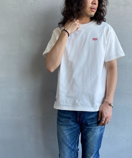 CHUMS（チャムス）の「[CHUMS/チャムス] 別注 ペイズリー柄 バックプリントロゴTシャツ（Tシャツ/カットソー・レディース・ホワイト/ブラック・S/M/L/XL/XXL）」の20枚目の写真