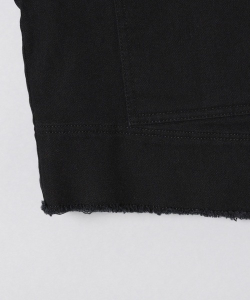 JEANASIS（ジーナシス）の「ミリタリーショートシャツジャケット/265233（その他アウター・レディース・ブラック/カーキ・FREE）」の8枚目の写真