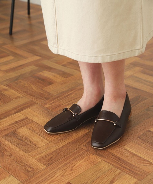 SENSE OF PLACE by URBAN RESEARCH（センスオブプレイスバイアーバンリサーチ）の「フェイクレザービットローファー（ローファー・レディース・ブラウン/アイボリー/イエロー/ブラック・SMALL/LARGE/MEDIUM）」の6枚目の写真