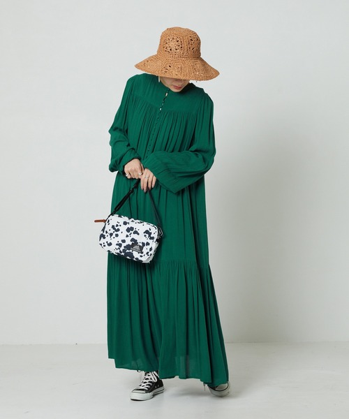 FREAK'S STORE（フリークスストア）の「▽【WEB限定】インド楊柳2WAYワンピース（ワンピース・レディース・ピンク/ワイン/グリーン/ダークネイビー・SMALL/MEDIUM）」の20枚目の写真