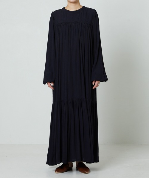 FREAK'S STORE（フリークスストア）の「▽【WEB限定】インド楊柳2WAYワンピース（ワンピース・レディース・ピンク/ワイン/グリーン/ダークネイビー・SMALL/MEDIUM）」の8枚目の写真