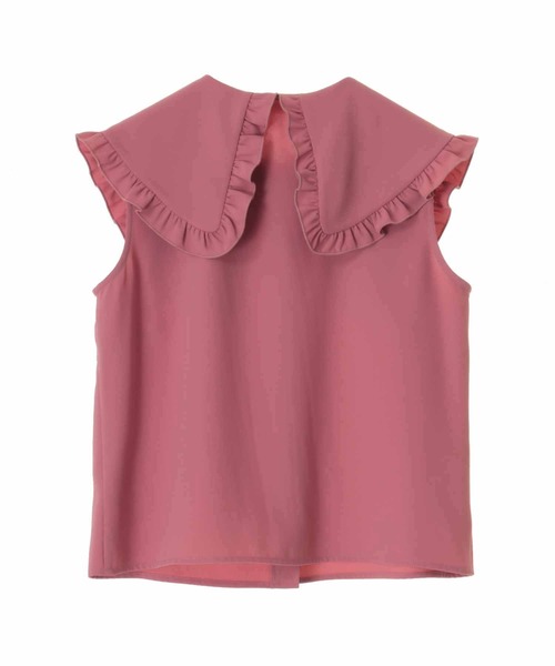 31 Sons de mode（トランテアン　ソン　ドゥ　モード）の「フリルビッグカラーブラウス（シャツ/ブラウス・レディース・オフホワイト/ピンク・36）」の7枚目の写真