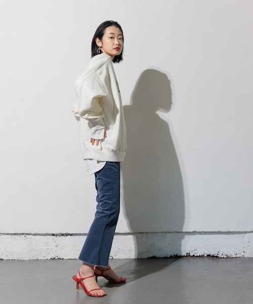Limue（リミュ）の「コーデュロイフレアパンツ（その他パンツ・レディース・ブラック/ブルー/クリーム/バーガンディー・S/M）」の9枚目の写真