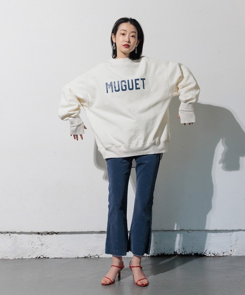 Limue（リミュ）の「コーデュロイフレアパンツ（その他パンツ・レディース・ブラック/ブルー/クリーム/バーガンディー・S/M）」の8枚目の写真