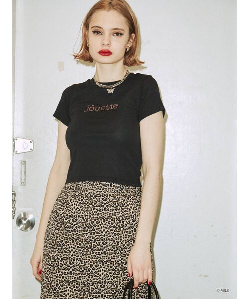 MILK（ミルク）の「MILK ラインストーンロゴTシャツ【コラボ】（Tシャツ/カットソー・レディース・ブラック/オフホワイト/ブルー/その他1・MEDIUM）」の13枚目の写真