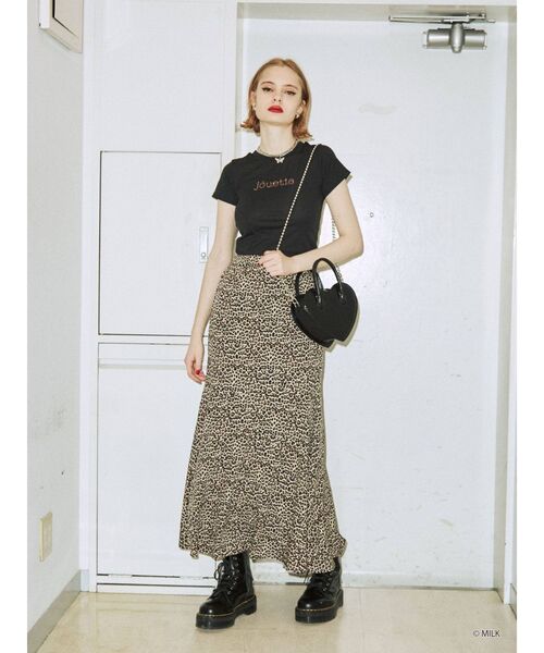 MILK（ミルク）の「MILK ラインストーンロゴTシャツ【コラボ】（Tシャツ/カットソー・レディース・ブラック/オフホワイト/ブルー/その他1・MEDIUM）」の18枚目の写真