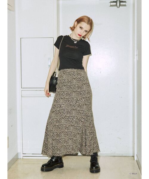 MILK（ミルク）の「MILK ラインストーンロゴTシャツ【コラボ】（Tシャツ/カットソー・レディース・ブラック/オフホワイト/ブルー/その他1・MEDIUM）」の19枚目の写真