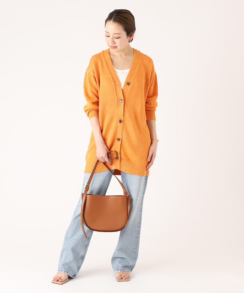 plage PLAIN Vネック カーディガン　ベージュ　新品　タグ付き Plage(プラージュ) 24SSPLAINVネック カーディガン