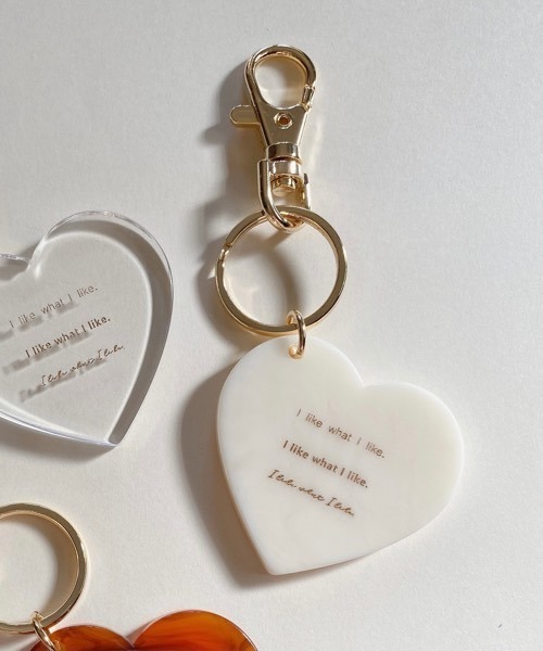 KuKuLu TOKYO】メッセージハートチャーム/キーホルダー（キーホルダー