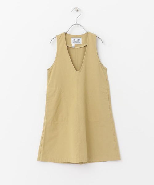 FORK&SPOON（フォークアンドスプーン）の「『親子リンク』FORK&SPOON　Uネックワンピース(KIDS)（ワンピース・キッズ・ベージュ/ネイビー・105/120/135）」の11枚目の写真