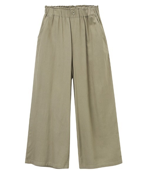 NAVY（ネイビー）の「ミントリネン ロングワイドパンツ（その他パンツ・レディース・ベージュ/カーキ/グリーン/オレンジ・M/L）」の6枚目の写真