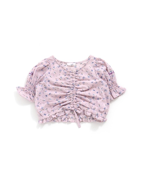 JENNI love(ジェニィラブ)の「フラワー総柄シャーリングブラウス(シャツ/ブラウス・キッズ・ラベンダー/サックスブルー・150cm/130cm/140cm/160cm)」の12枚目の写真