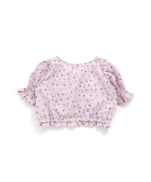 JENNI love(ジェニィラブ)の「フラワー総柄シャーリングブラウス(シャツ/ブラウス・キッズ・ラベンダー/サックスブルー・150cm/130cm/140cm/160cm)」の13枚目の写真