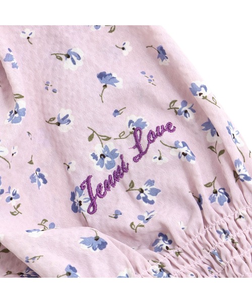 JENNI love(ジェニィラブ)の「フラワー総柄シャーリングブラウス(シャツ/ブラウス・キッズ・ラベンダー/サックスブルー・150cm/130cm/140cm/160cm)」の15枚目の写真