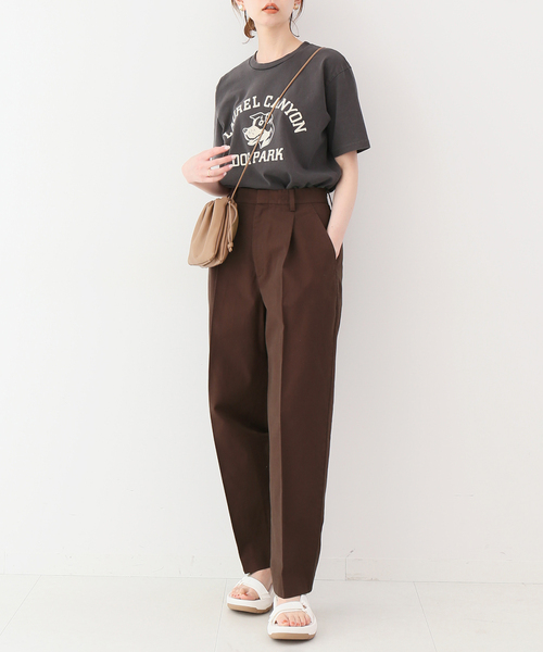 SLOBE IENA　CORG/EAカラータックトラウザー　イエナ セール】CORG/EAカラータックトラウザー（その他パンツ）｜SLOBE