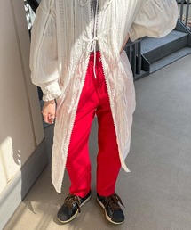 DuKKah | Dukkah/【低身長向け】ギャザーフリルマムパンツ(スラックス)