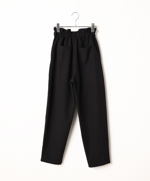 DuKKah（デュカ）の「Dukkah/【低身長向け】ギャザーフリルマムパンツ（スラックス・レディース・レッド/ライム/ブラック・X-SMALL）」の22枚目の写真