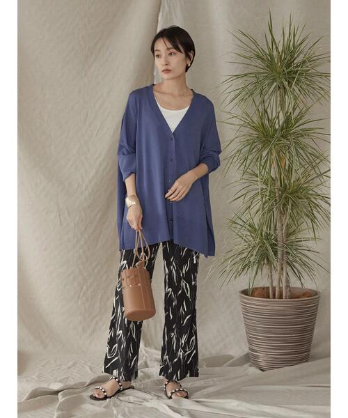 AMERICAN HOLIC（アメリカンホリック）の「ドロストとろみワイドパンツ（その他パンツ・レディース・ブラック/ネイビー/アイボリー/モカ/ドット・S/M/L）」の11枚目の写真