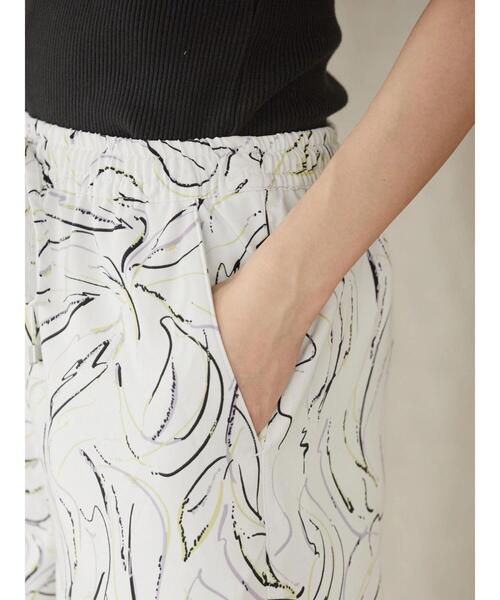 AMERICAN HOLIC（アメリカンホリック）の「ドロストとろみワイドパンツ（その他パンツ・レディース・ブラック/ネイビー/アイボリー/モカ/ドット・S/M/L）」の16枚目の写真