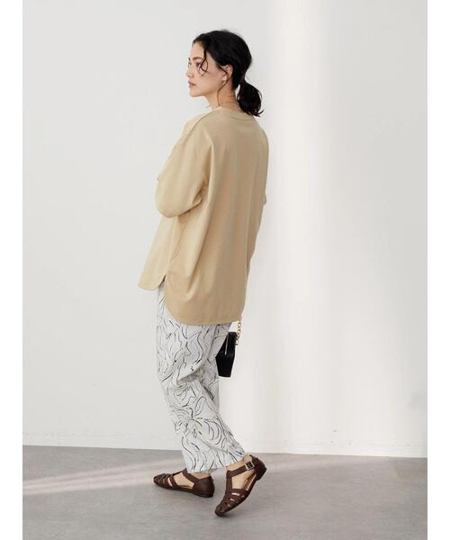 最安値希少品　米津玄師さん着用クリーム色のワイドパンツユ！ miniministore ワイドパンツレディースハイウエスト韓国風