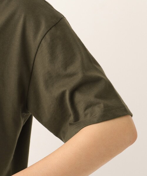 OPAQUE.CLIP（オペークドットクリップ）の「◆THEATRE PRODUCTS 別注 ブラウンメニュープリントスーベニアTシャツ（Tシャツ/カットソー・レディース・グリーン/ブラウン系その他/ホワイト系/ブラック系7/カーキ系4・99）」の21枚目の写真