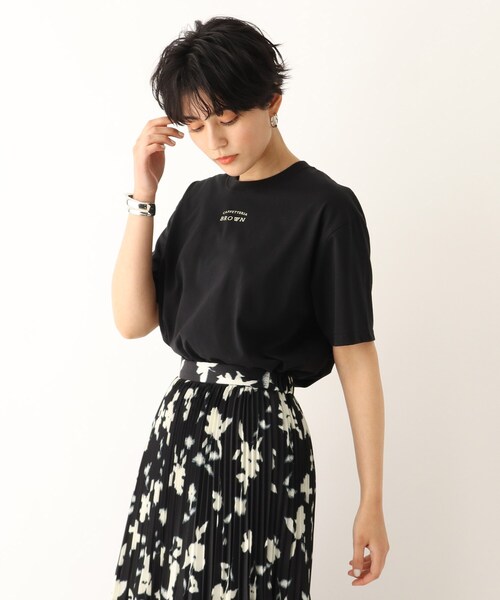 OPAQUE.CLIP（オペークドットクリップ）の「◆THEATRE PRODUCTS 別注 ブラウンメニュープリントスーベニアTシャツ（Tシャツ/カットソー・レディース・グリーン/ブラウン系その他/ホワイト系/ブラック系7/カーキ系4・99）」の8枚目の写真