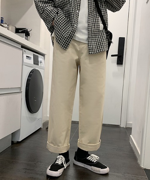 VIBGYOR(ヴィブジョー)の「【ACT -fascination select-】ワイドシルエットチノパンツ(SP)(チノパンツ・メンズ・アイボリー・MEDIUM/LARGE)」の18枚目の写真