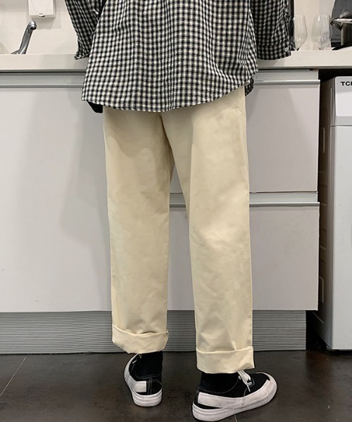 VIBGYOR(ヴィブジョー)の「【ACT -fascination select-】ワイドシルエットチノパンツ(SP)(チノパンツ・メンズ・アイボリー・MEDIUM/LARGE)」の19枚目の写真