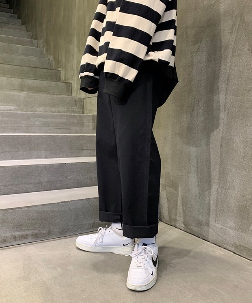 VIBGYOR(ヴィブジョー)の「【ACT -fascination select-】ワイドシルエットチノパンツ(SP)(チノパンツ・メンズ・アイボリー・MEDIUM/LARGE)」の6枚目の写真