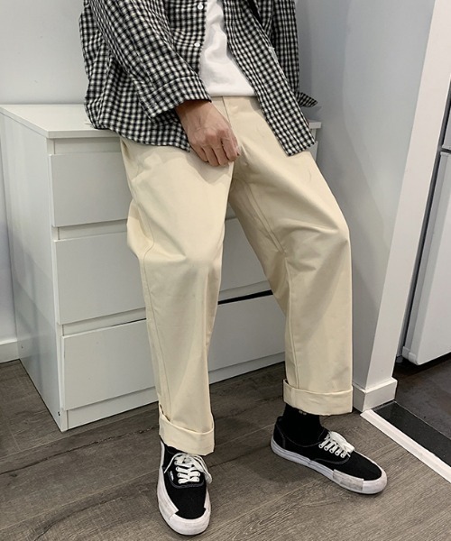 VIBGYOR(ヴィブジョー)の「【ACT -fascination select-】ワイドシルエットチノパンツ(SP)(チノパンツ・メンズ・アイボリー・MEDIUM/LARGE)」の8枚目の写真
