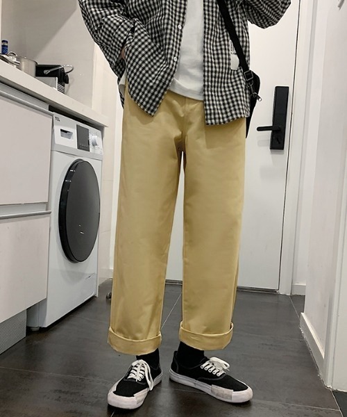 VIBGYOR(ヴィブジョー)の「【ACT -fascination select-】ワイドシルエットチノパンツ(SP)(チノパンツ・メンズ・アイボリー・MEDIUM/LARGE)」の9枚目の写真