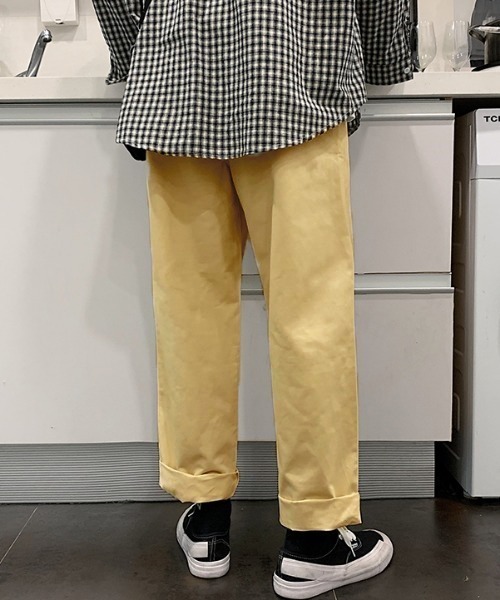 VIBGYOR(ヴィブジョー)の「【ACT -fascination select-】ワイドシルエットチノパンツ(SP)(チノパンツ・メンズ・アイボリー・MEDIUM/LARGE)」の10枚目の写真
