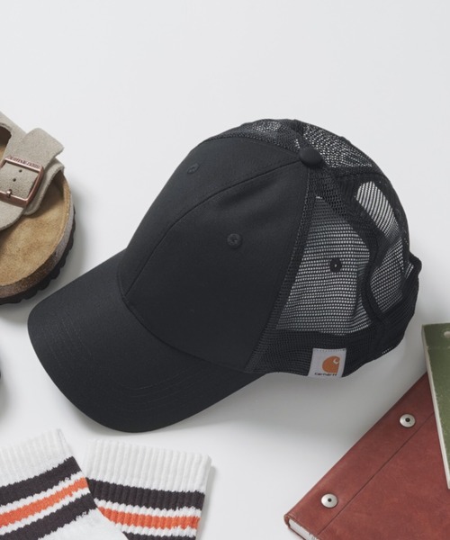 Carhartt(カーハート)の「【Carhartt】CT103056 メッシュキャップ(キャップ・メンズ・ブラック/ベージュ/ネイビー/グレー・FREE)」の1枚目の写真
