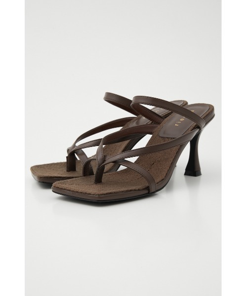 rienda(リエンダ)の「スリムストラップトングサンダル(サンダル・レディース・ブラック/ブラウン/レッド・MEDIUM/SMALL/LARGE)」の11枚目の写真