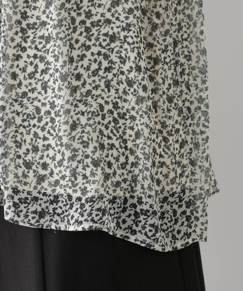 セール】2WAY襟フリルブラウス半袖/274461（シャツ/ブラウス