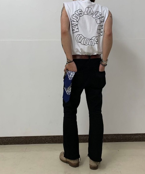 DANKE SCHON(ダンケシェーン)の「DankeSchon/ダンケシェーン/Flared pants/フレアパンツ(その他パンツ・メンズ・ブラック・SMALL/MEDIUM/LARGE)」の4枚目の写真