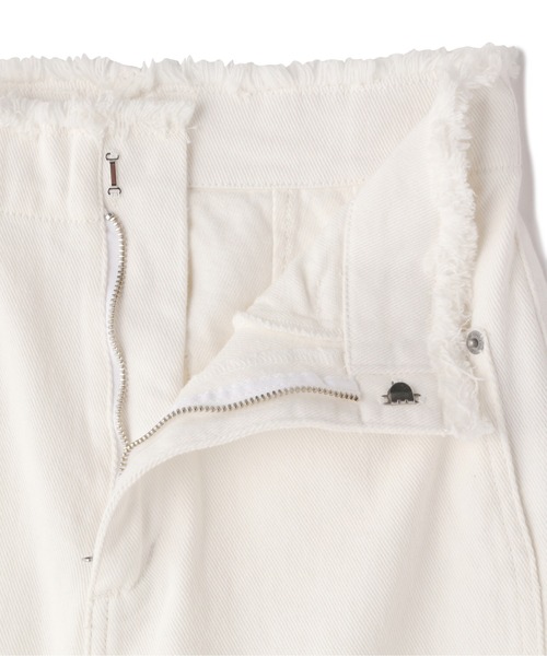 FREE'S MART（フリーズマート）の「◇[低身長サイズ/Sシリーズ]ウエスト断ち切りワイドデニムパンツ（デニムパンツ・レディース・ホワイト/インディゴブルー/ベージュ・X-SMALL/SMALL/MEDIUM）」の19枚目の写真