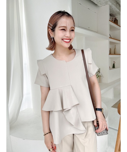 JUMELLE(ジュメロ)の「リボンストーンピアス(ピアス(両耳用)・レディース・シルバー・FREE)」の5枚目の写真