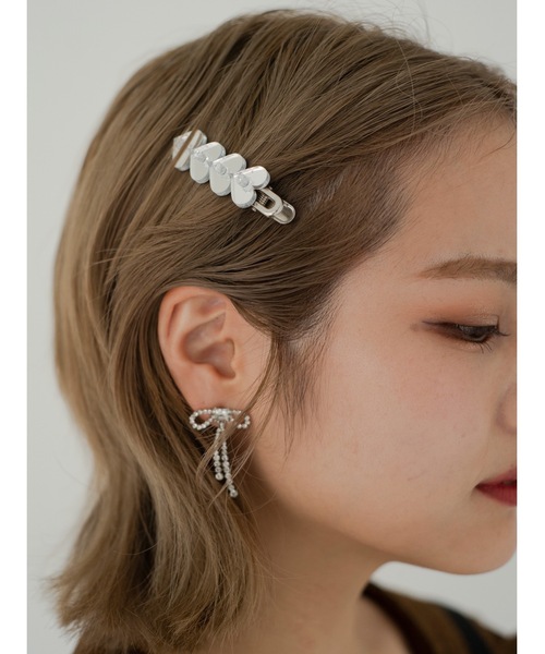 JUMELLE(ジュメロ)の「リボンストーンピアス(ピアス(両耳用)・レディース・シルバー・FREE)」の18枚目の写真