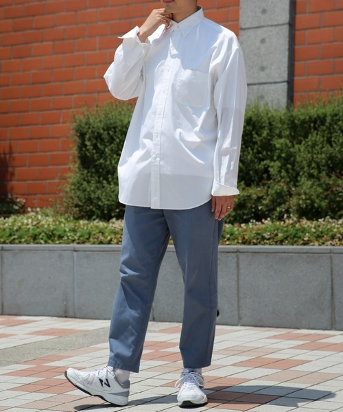 BRICK & SONS（ブリックアンドサンズ）の「オーバーサイズ ブロードシャツ＜ホワイト＞（シャツ/ブラウス・メンズ・ホワイト・LL/M/L）」の10枚目の写真
