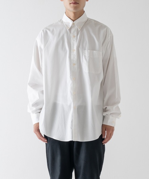 BRICK & SONS（ブリックアンドサンズ）の「オーバーサイズ ブロードシャツ＜ホワイト＞（シャツ/ブラウス・メンズ・ホワイト・LL/M/L）」の17枚目の写真