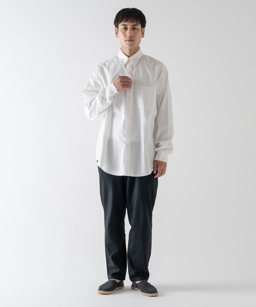 BRICK & SONS（ブリックアンドサンズ）の「オーバーサイズ ブロードシャツ＜ホワイト＞（シャツ/ブラウス・メンズ・ホワイト・LL/M/L）」の18枚目の写真